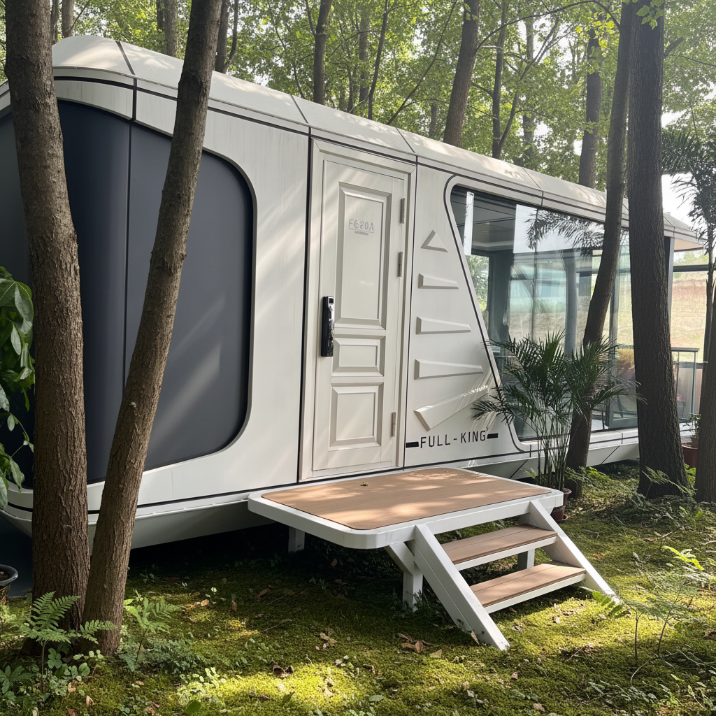 High-end Modern Light Steel Container Space Capsule Hotels Prefabricated For Tourism Vacation Scenic Spots Anti-Corrosion Villa