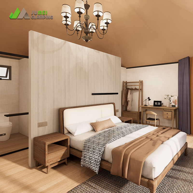Outdoor Vacation Cabins With Terrace Resort Hotels Prefab Steel Houses Family Hotel Lodge Tent With Bathroom