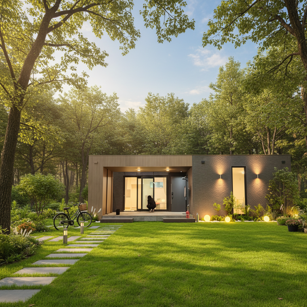 Luxury Steel Frame Tiny Home Prefab Modern Villa &amp; Modular Guest House | Sustainable Steel Structure Living for Resort &amp; Garden
