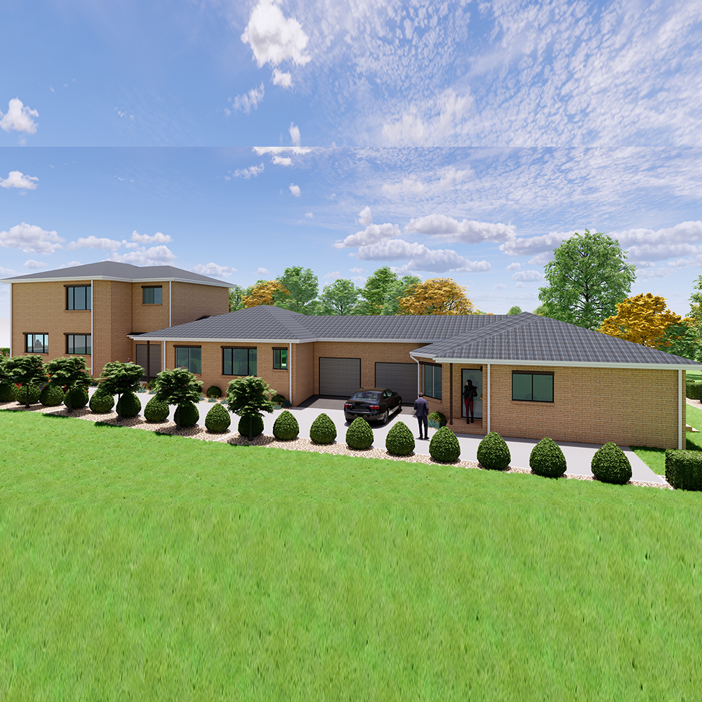 Modern Luxurious Two-Story Light Steel Prefabricated Villas Steel Structure Architecture