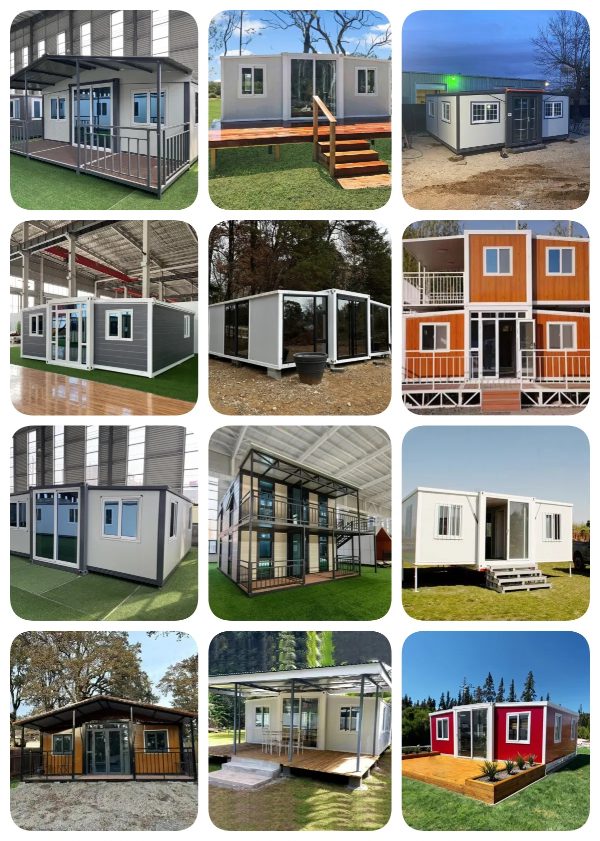 Windproof Durable Expandable Container House Prefab Permanent Modular Home