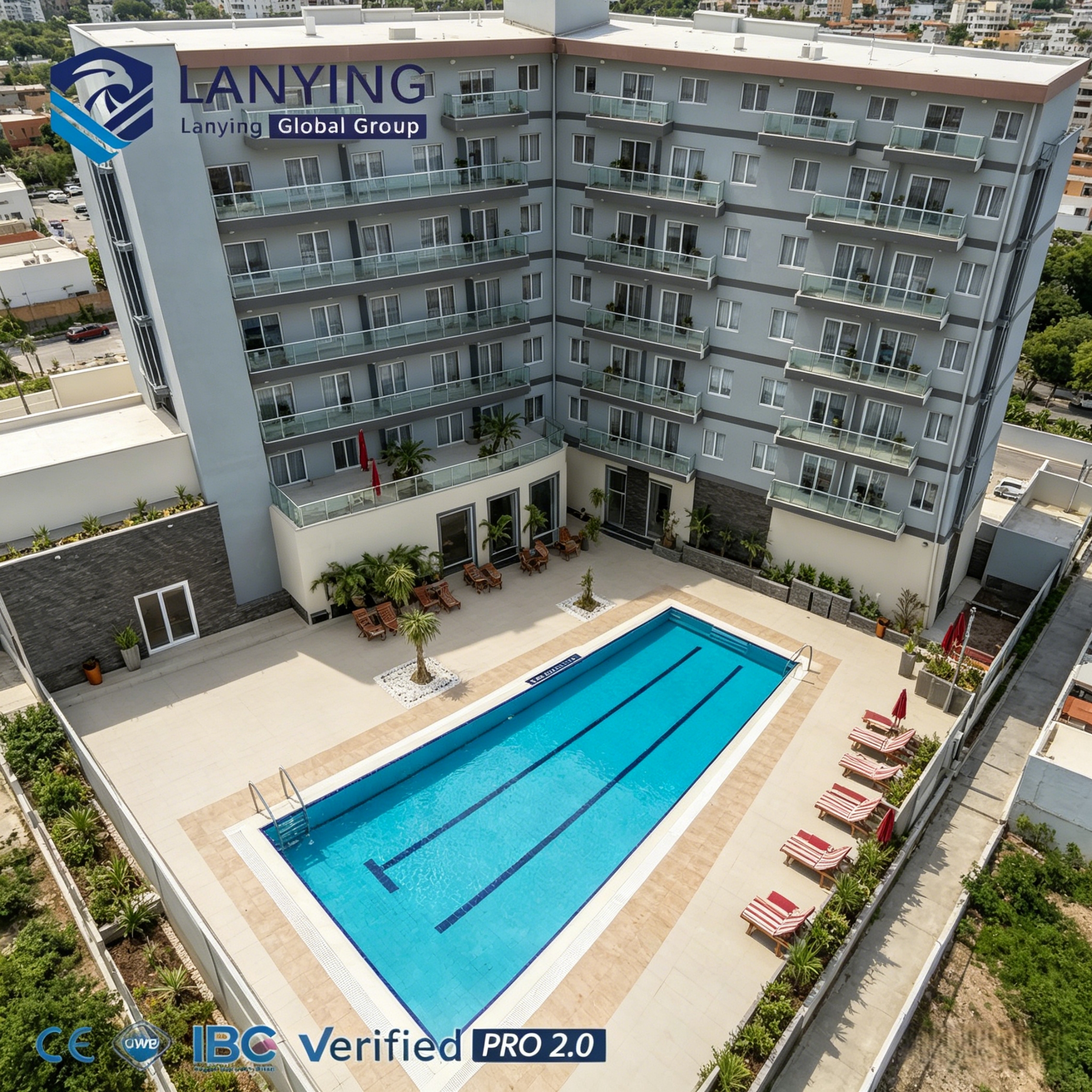 Prefabricated Apartment Building Modular Residential Housing Durable Steel Frame Multi Story Modern Living Solution