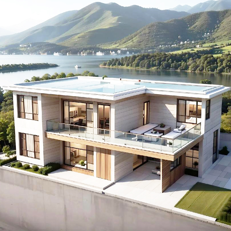 Modern Luxury Modular Prefabricated Villa Three-Floor 3 Bedroom 1 Kitchen Light Steel Structure Contemporary Modular House