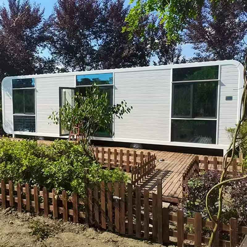 Luxury 40ft Prefab Steel Sandwich Panel Modern High Quality Space Capsule Hotel Room New Outdoor Shipping Container Villas Apple