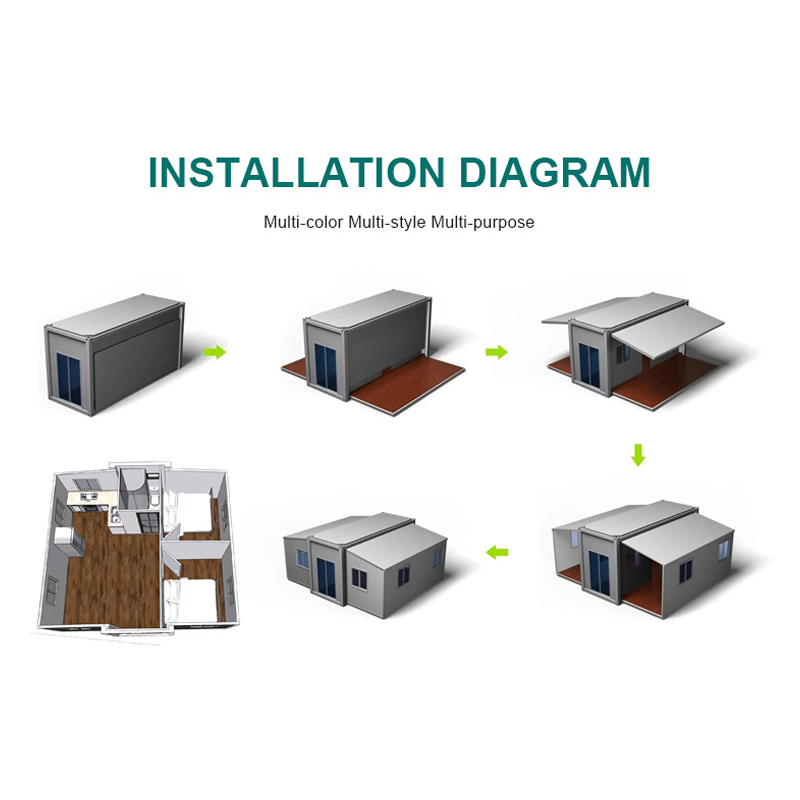 Steel Structure Outdoor Expandable Container House Bedroom Kitchen Modern Design Portable Modular Prefabricated Luxury House