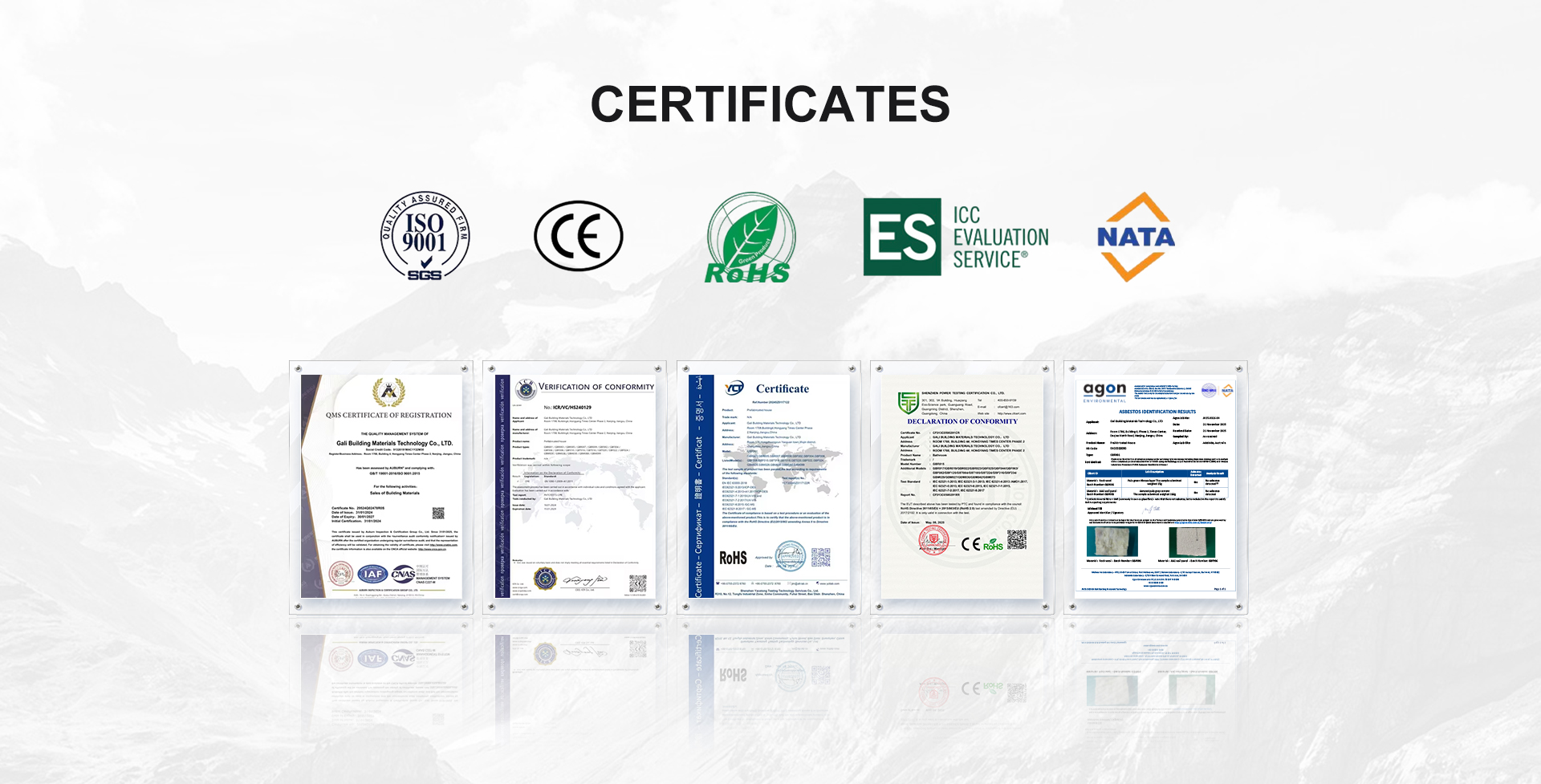 Certifications