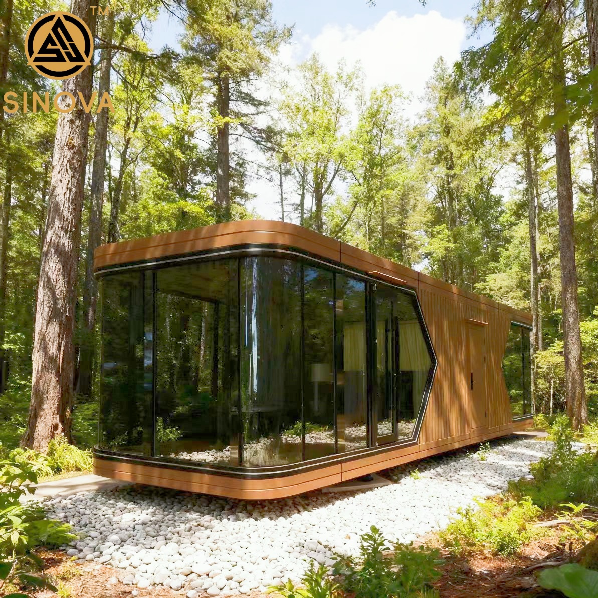 Prefabricated Space Capsule House 2026 Luxury Portable Off-Grid Solar Power System Steel Structure Tiny Home Container Cabin