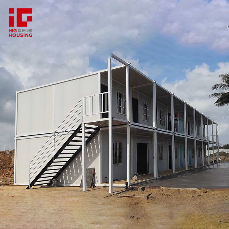 High Quality Prefabricated Tiny House Portable 20ft Flat Pack Modular Prefab Camping Homes Dormitory Detachable Container House