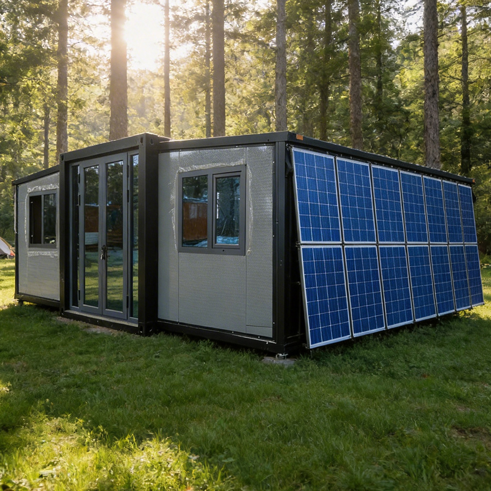40ft Expandable Container House Off Grid Solar Energy System Glamping Resort Hotel Luxury Prefabricated Villa CE Ready