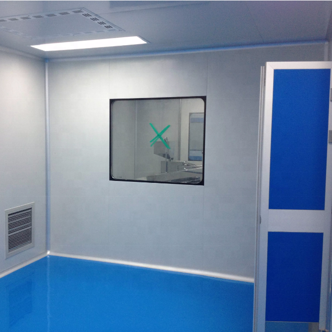 Gmp Wall Turnkey Wool Container Modular Construction Customized Industry Class 10000 Hospital Sandwich Iso 7 Clean Room Modular