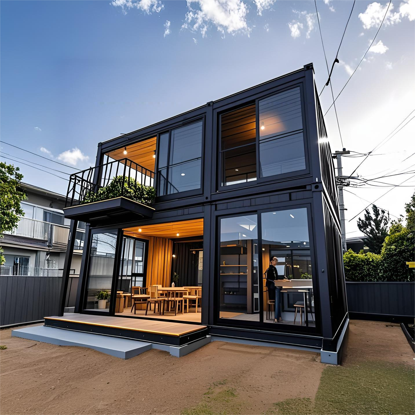 Customized New 20FT 40FT 3 Bedroom Luxury Living Home Prefab House Expandable Container Homes with Bathroom for America