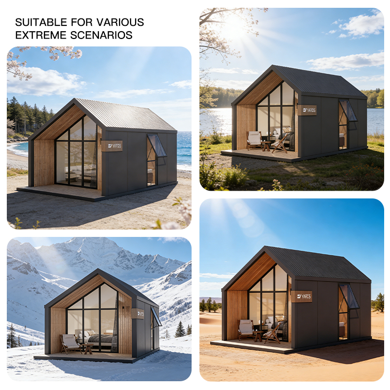 Customizable Wholesale High Corrosion Resistance Warm Vacation Cabins Glamping Outdoor Tiny House