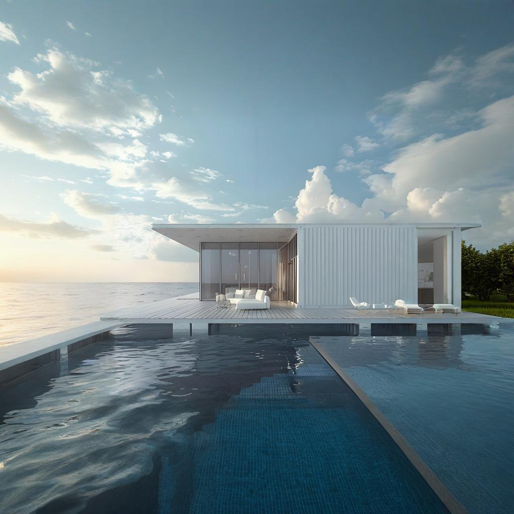 Modern Prefabricated Seaside Luxury Villas - Light Steel Modular Beachfront Holiday Homes