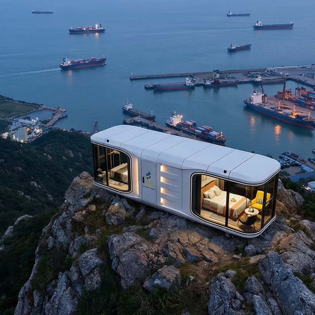Premium Aviation Aluminum Space Capsule Cabin Durable Prefab Modular Home for Mountain Resorts