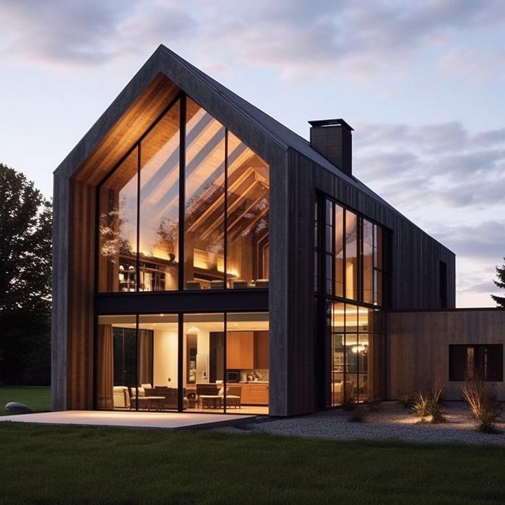 Modern Design Two Story Modular Barn House Luxury Vacation Wooden Triangle Roof A Frame Prefab House