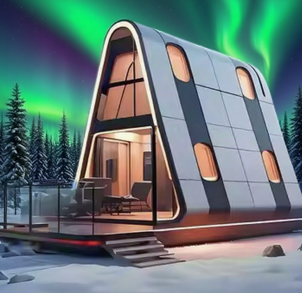 Modern Luxury Camping Capsule Prefabricated House with Villa Intelligent System Steel Space Capsule