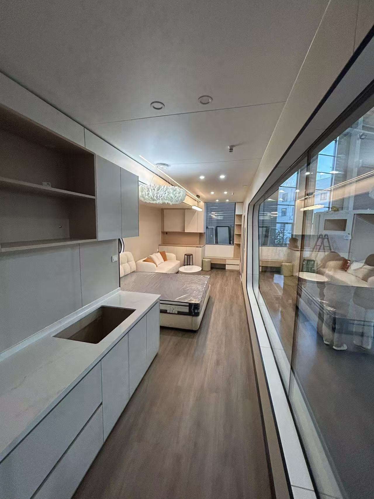 Tiny House Villa Prefab Shipping 20ft 40ft Flat Pack Container House Detachable Steel Modern Cabin House