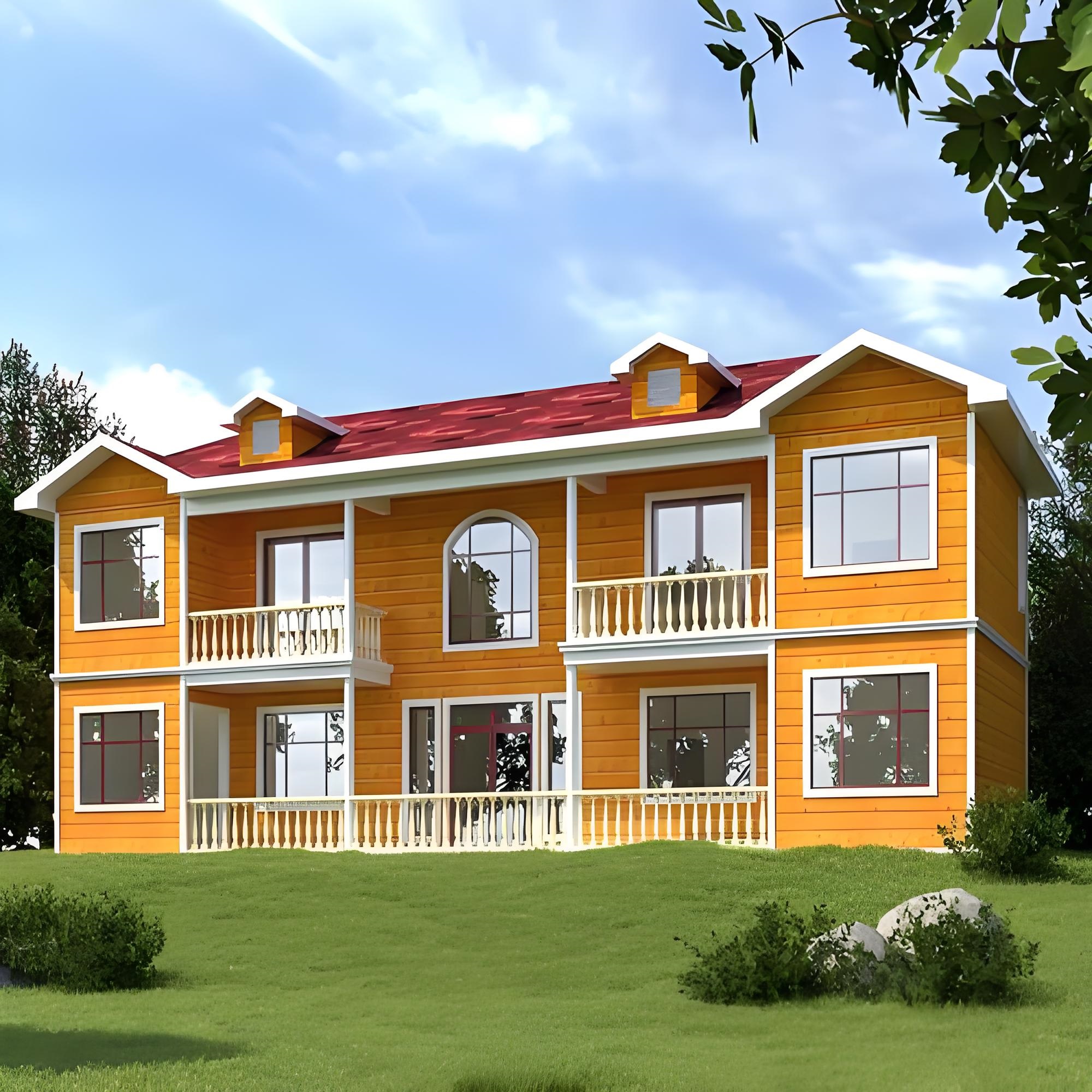 Cheap Fully Equipped Modular House Prefab Homes Light Steel Structure Mansion Houses Luxury Prefabricated Villas for Sale