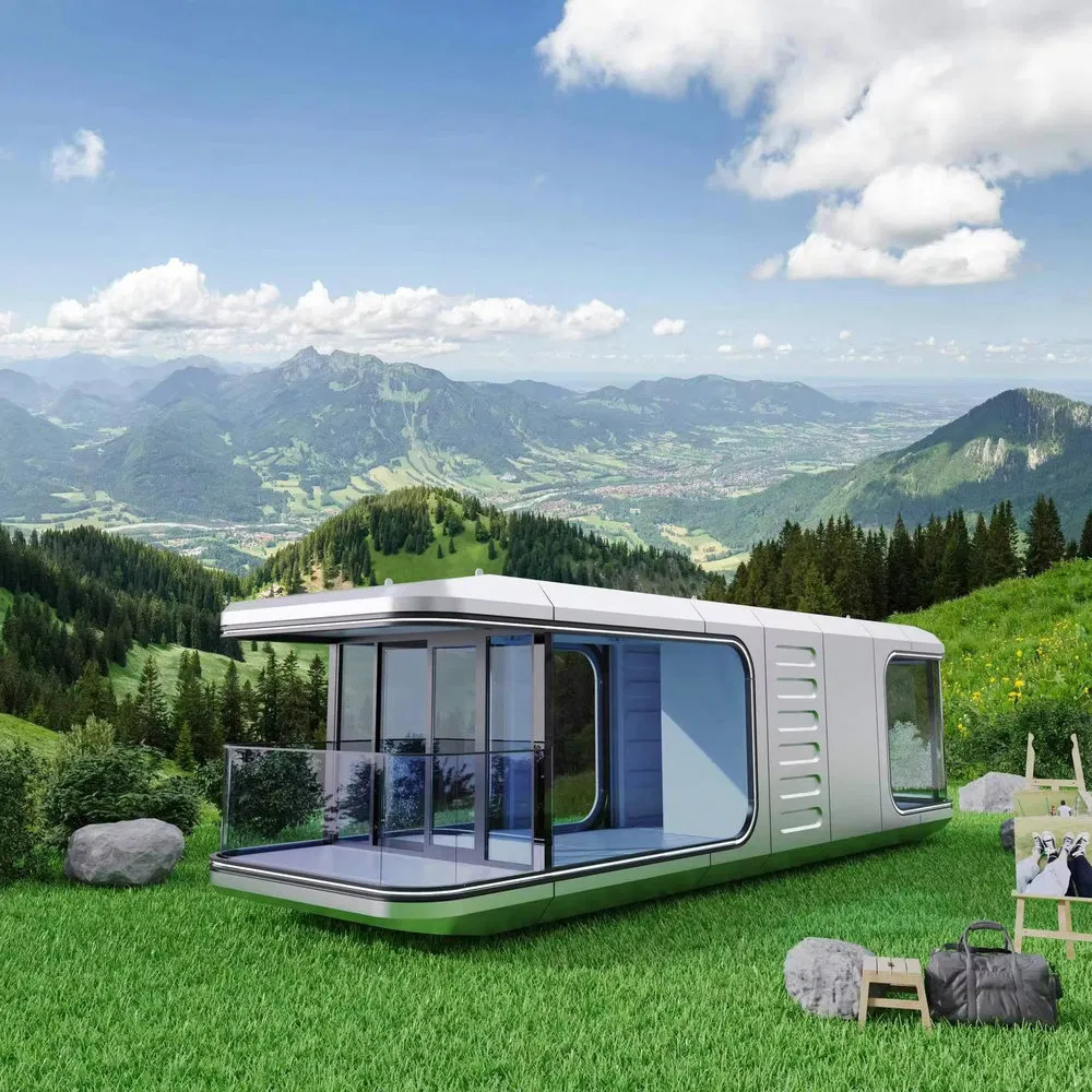 Flame Retardant Prefabricated Modular Space Capsule House for Eco-Tourism Campsites