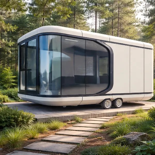 Modern Ready Made Modular House China Portable Prefabricated Homes Luxury Container Apple Cabin House Space Capsule