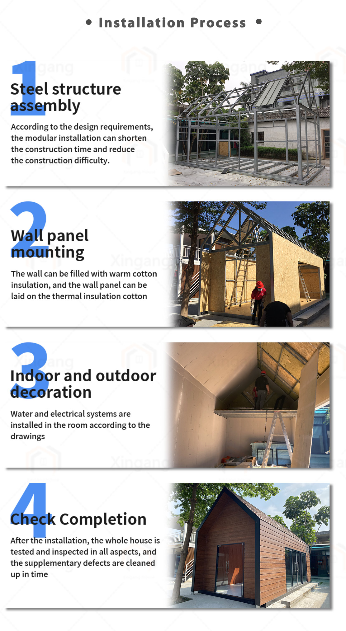Prefab Smart Home System Modern Modular House Tech, Portable Expandable Prefab House for Flexible Living