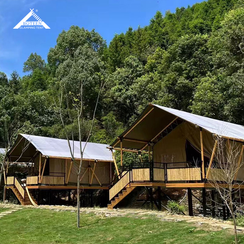A-Frame Lodge 5x9m Modular Semi-Permanent Safari Villa VOC-Free Sustainable Resort Accommodation 45sqm