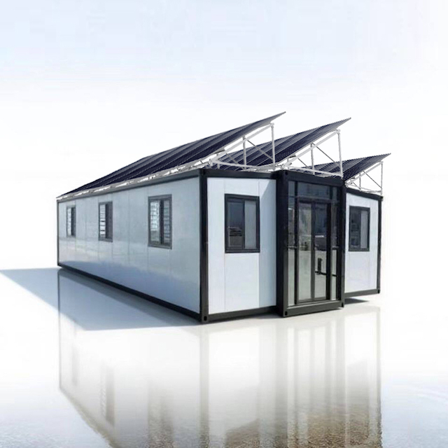 Luxury 30ft Solar Expandable House Energy Independent Prefab Villa Off-Grid Modular Home Sustainable Glamping Pod