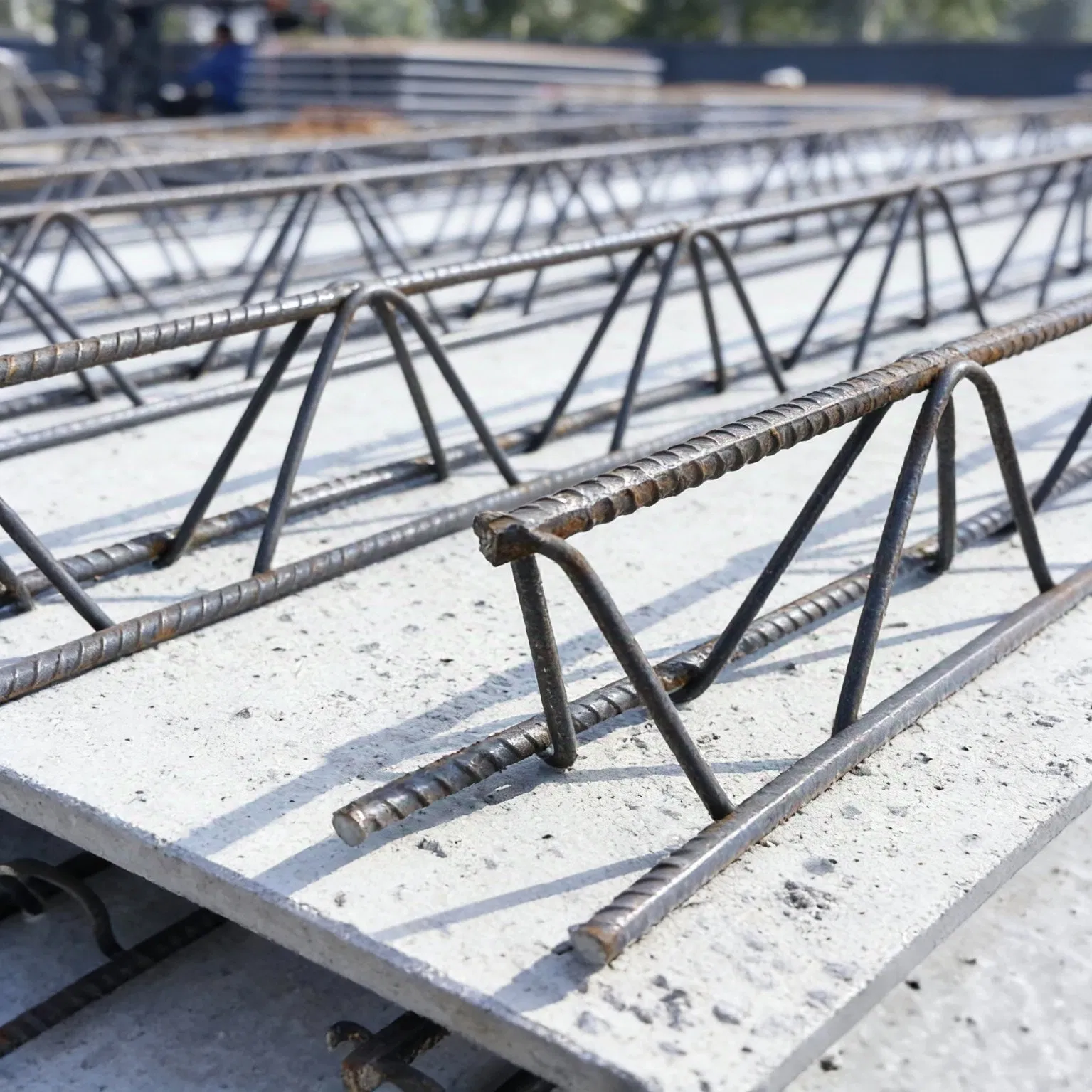 Cost-Saving Fast-Installation Permanent Concrete Formwork Rebar Truss Deck Slab for Modular Building