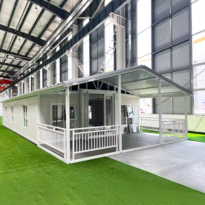 Luxury 20FT Expandable Container House Prefabricated 2 Bedroom Modular Mobile Villa House Folding Container with Bathroom