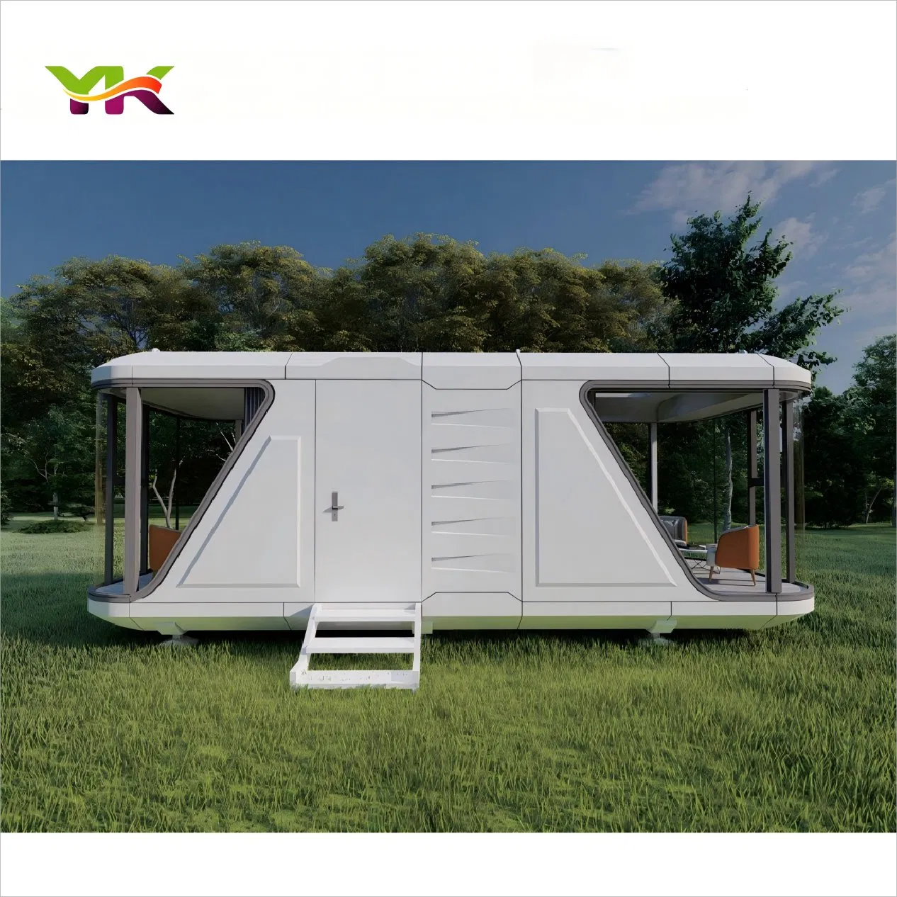 Luxury Fast Installation Modern Space Capsule House Price Modular Capsule Tiny House Container Prefabricated Apple Cabin Factory Prefab House Mobile Home