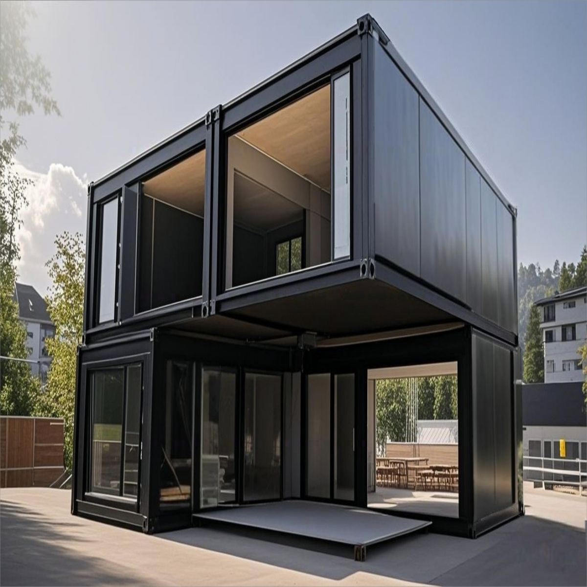 Customized New 20FT 40FT 3 Bedroom Luxury Living Home Prefab House Expandable Container Homes with Bathroom for America