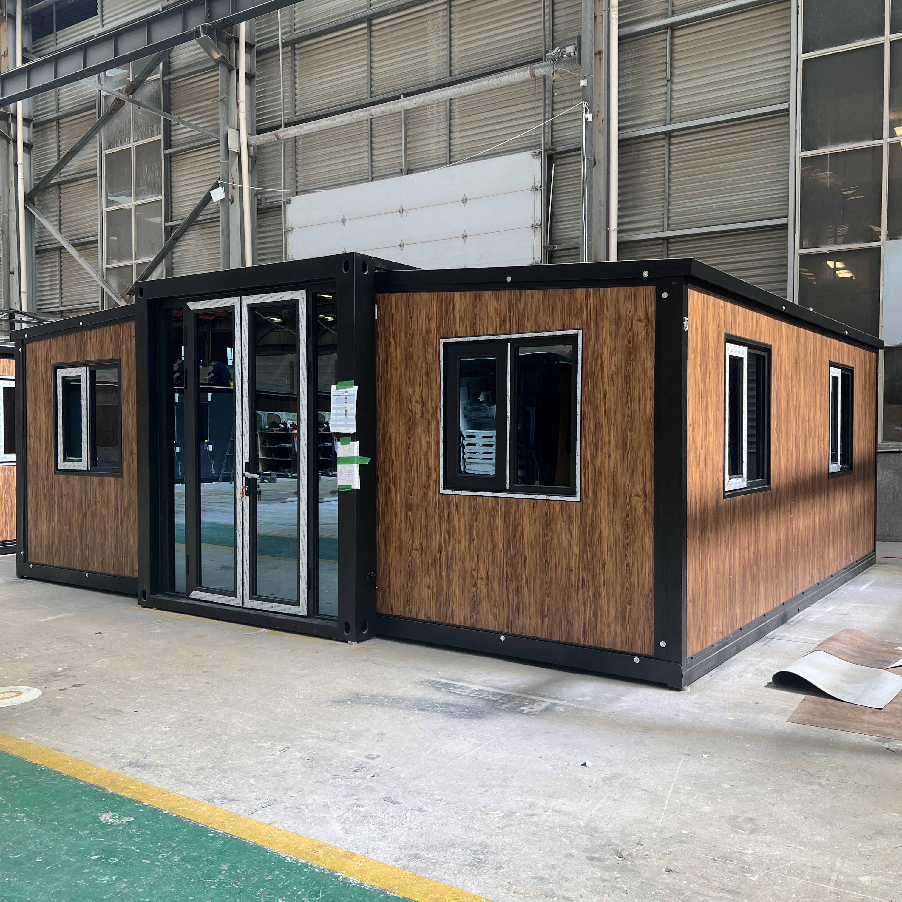 Modern Luxury Expandable Container House Glass Modular Cabin Prefab 2 3 Bedroom Mobile Home Portable Prefabricated Villa