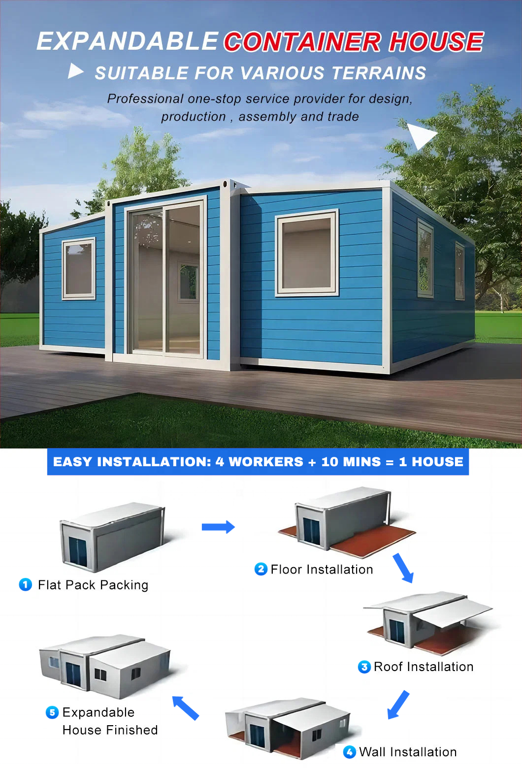 Buy Prefab Luxury Tiny House on Wheels With Trailer Mobile Home 2 Bedroom Off Grid Solar Powered Easy Assembly for Sale