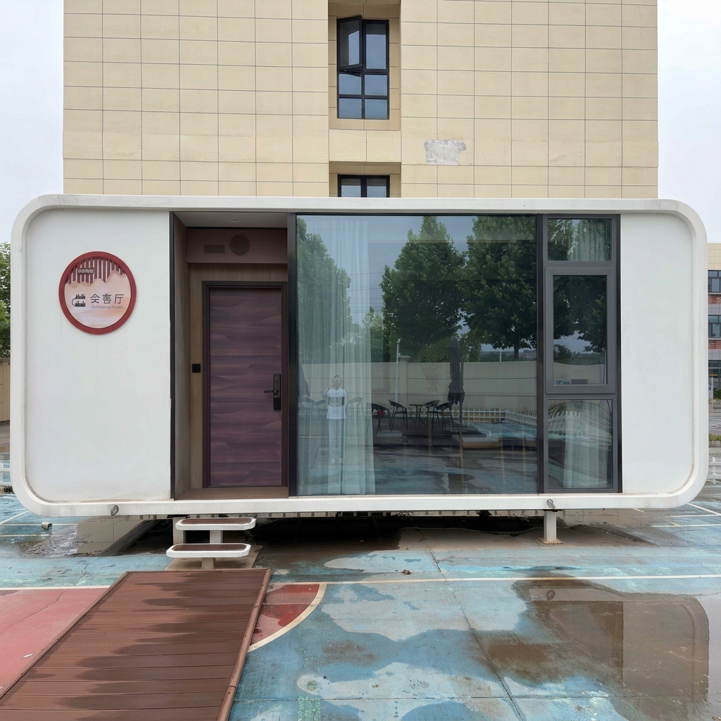 20ft or 40ft Modular Smart Container Home Luxury Prefab Tiny House for Office Studio or Vacation Cabin