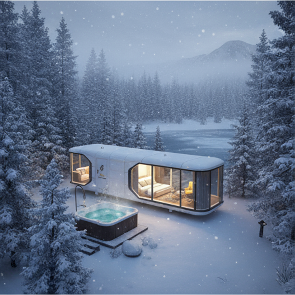 Eco-friendly Luxury Prefab Portable Capsule House