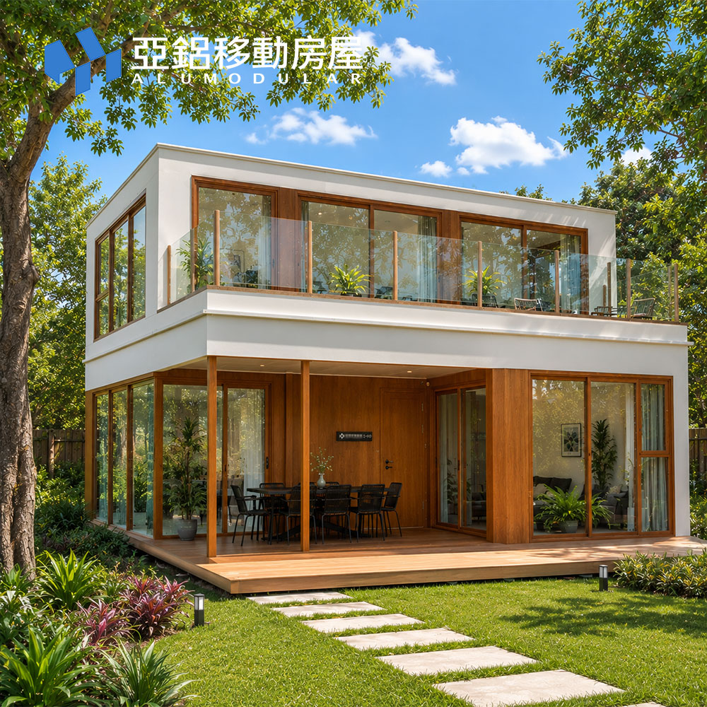 Multi Module Luxury Modular Villa 3 Bedroom Prefabricated House with Terraces for Resort and Family Living