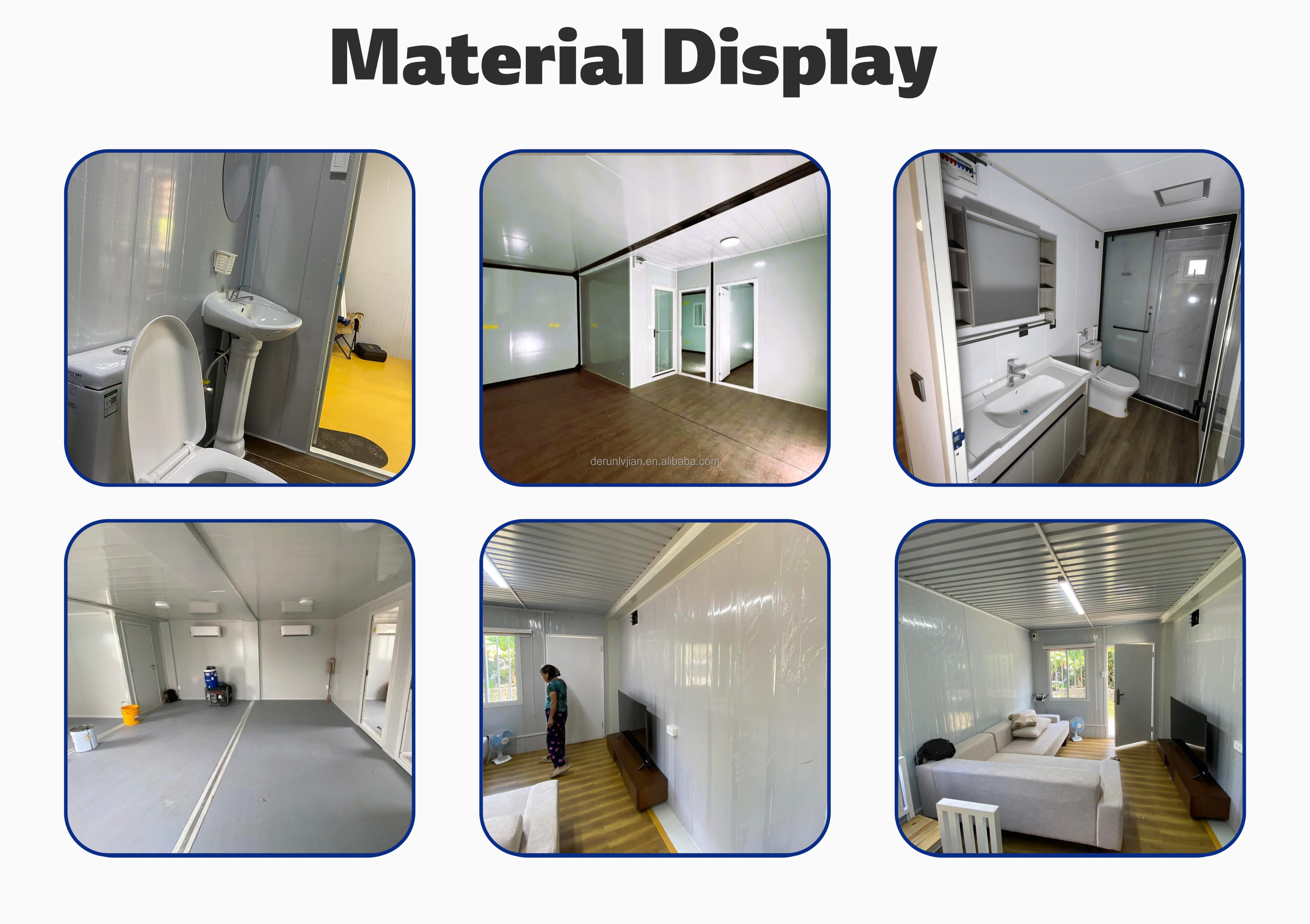 Modern Demountable Integrated Modular House, Flat Pack Quick Build Prefab Cabin For Europe Temporary Residence