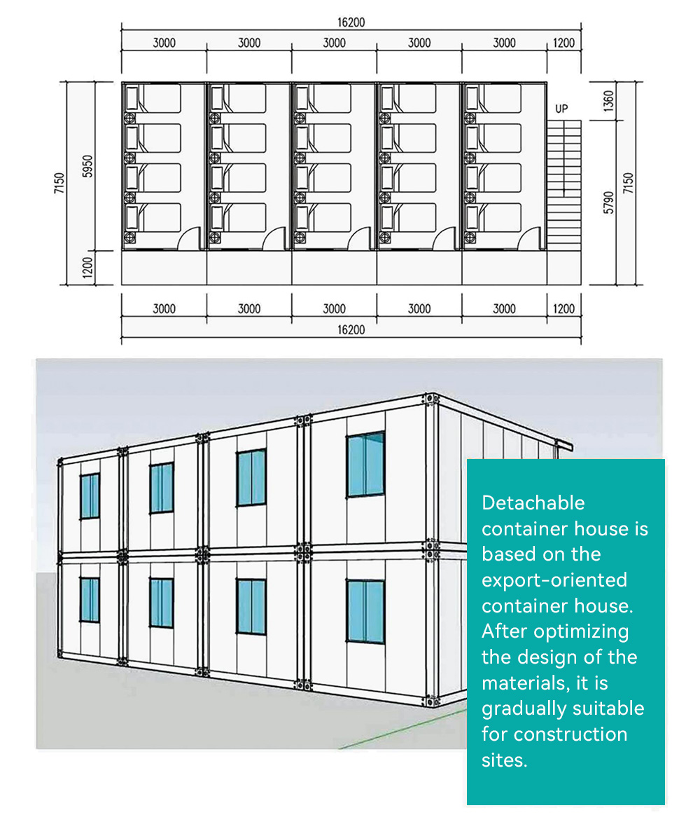 Customized Detachable 2 Floors Luxury Mobile Home Modular House Tiny Home Prefab Prefabricated Container Houses Villa