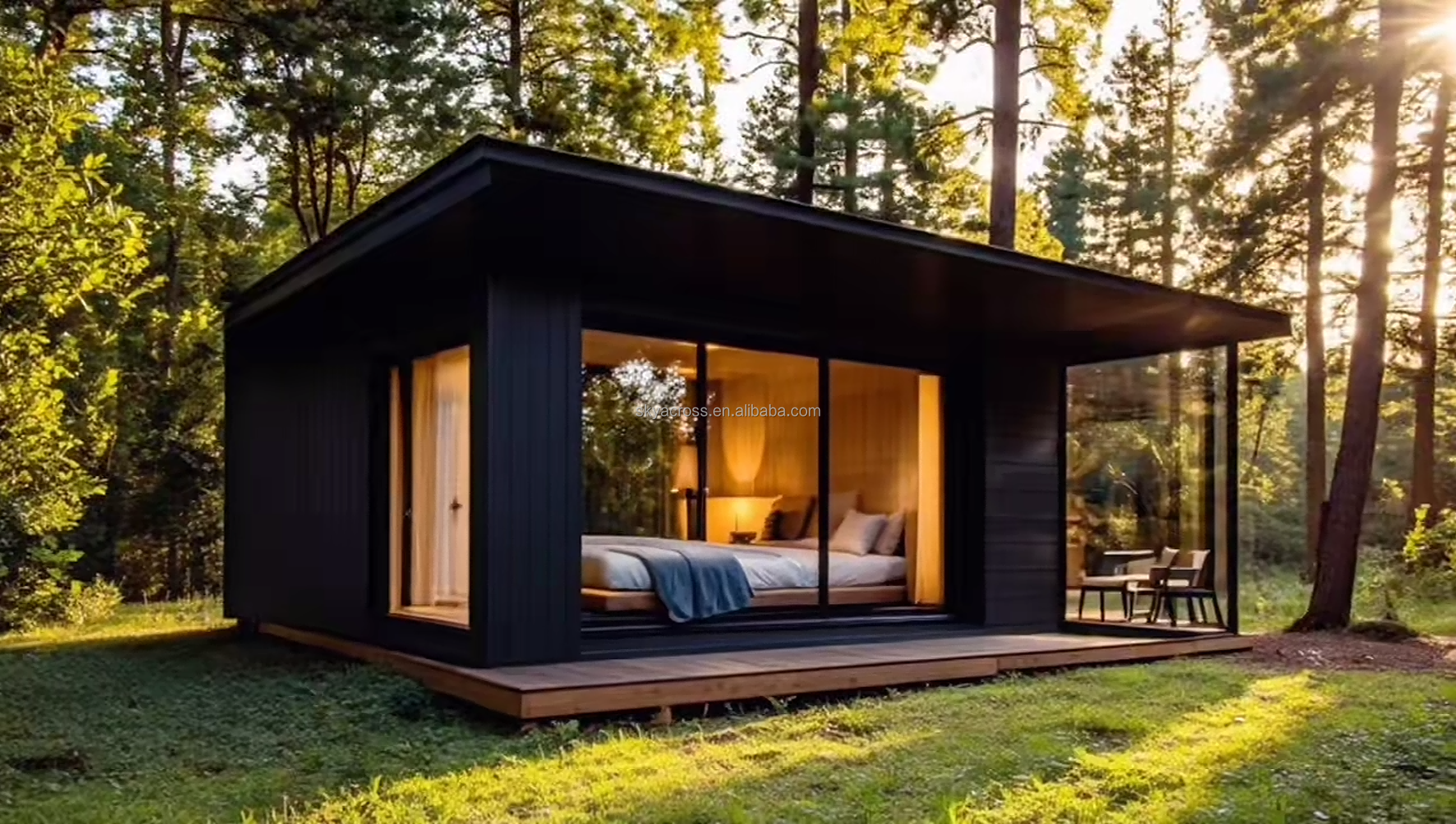 Skyacross CX2649 Airbnb Casa Modular Wood Casas Prefabricadas Villa Light Metal Steel Structure Frame Container House