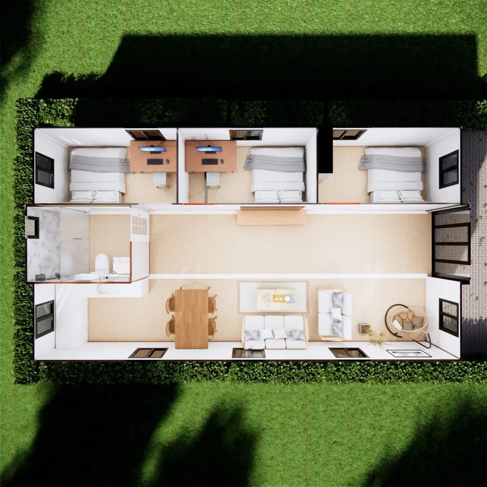 Waterproof testing and weather proof performance container house