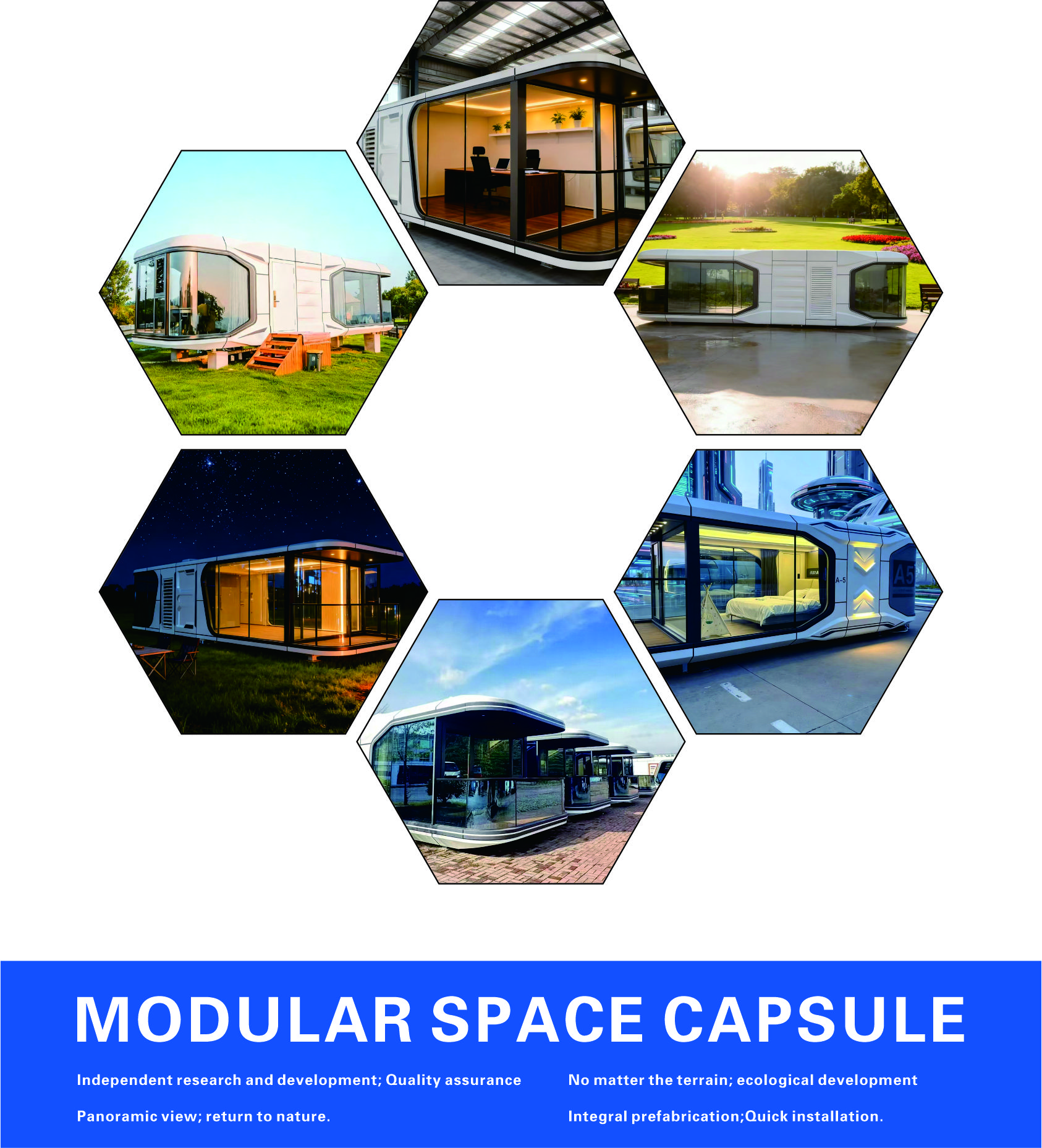 Space Capsule Guesthouse Exterior View