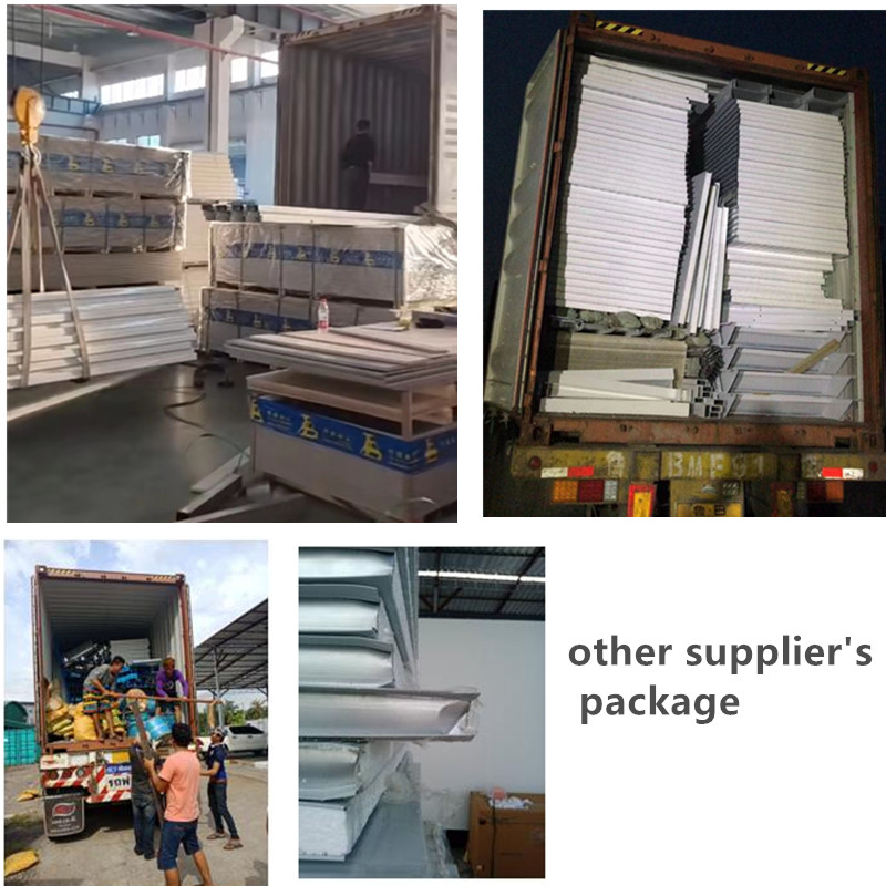Materials loaded in container