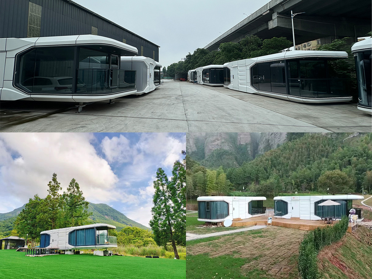 Smart Prefabricated Space Capsule House Galvanized Steel Frame Mobile Modular Home For Hotel Resort Villa Outdoor Living