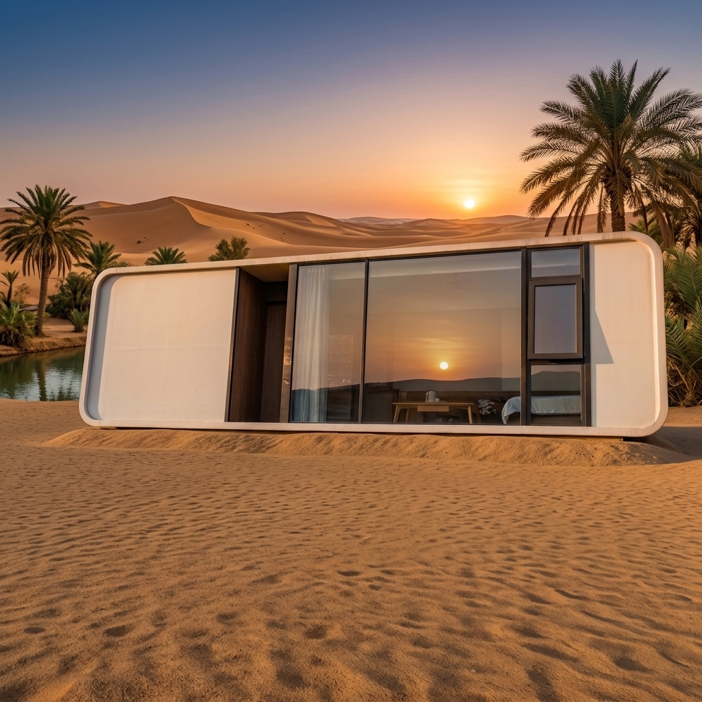Modern Smart Apple Cabin Space Capsule Container House Fully Furnished for Mountain Resort Coffee Shop Bar Accommodation