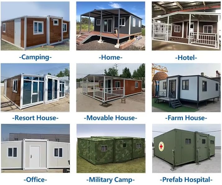 China Luxury Container House Expandable 40ft Container House Foldable Modular Home Container Houses