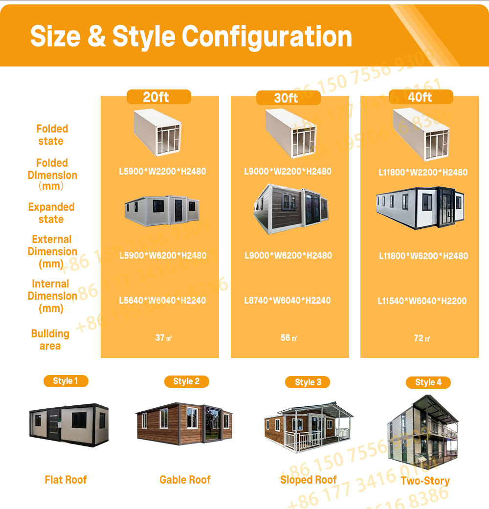 CE Certified Smart Modular Portable Expandable Container House with Studio ADU Unit for Backyard Office and Rental Income Use