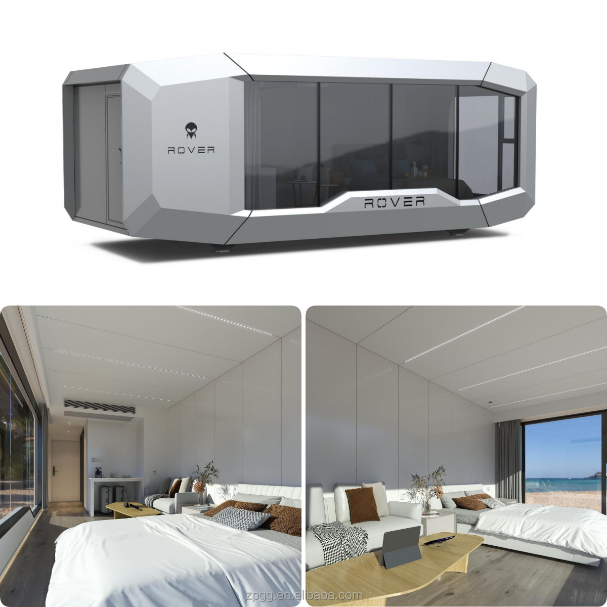 Luxury Modified Apple Cabin Modular Glamping Villa With Panoramic Glass Portable Outdoor Hotel Container Home Modern Design
