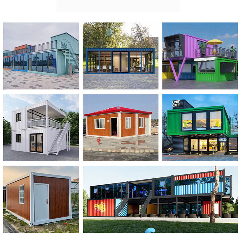 Low Cost Double Story Flat Pack House Employee Dormitories Flat Pack Container House Luxury Container Home