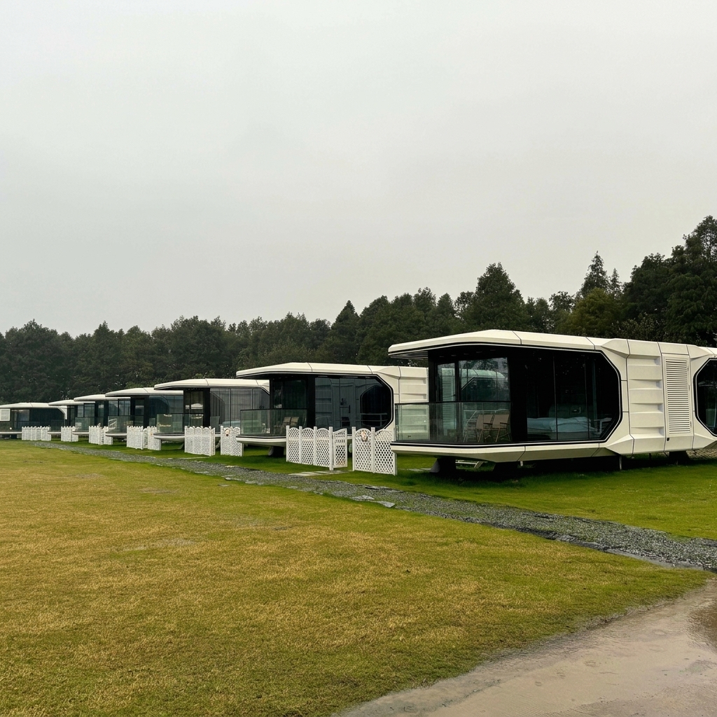 20ft or 40ft Modular Smart Container Home Luxury Prefab Tiny House for Office Studio or Vacation Cabin