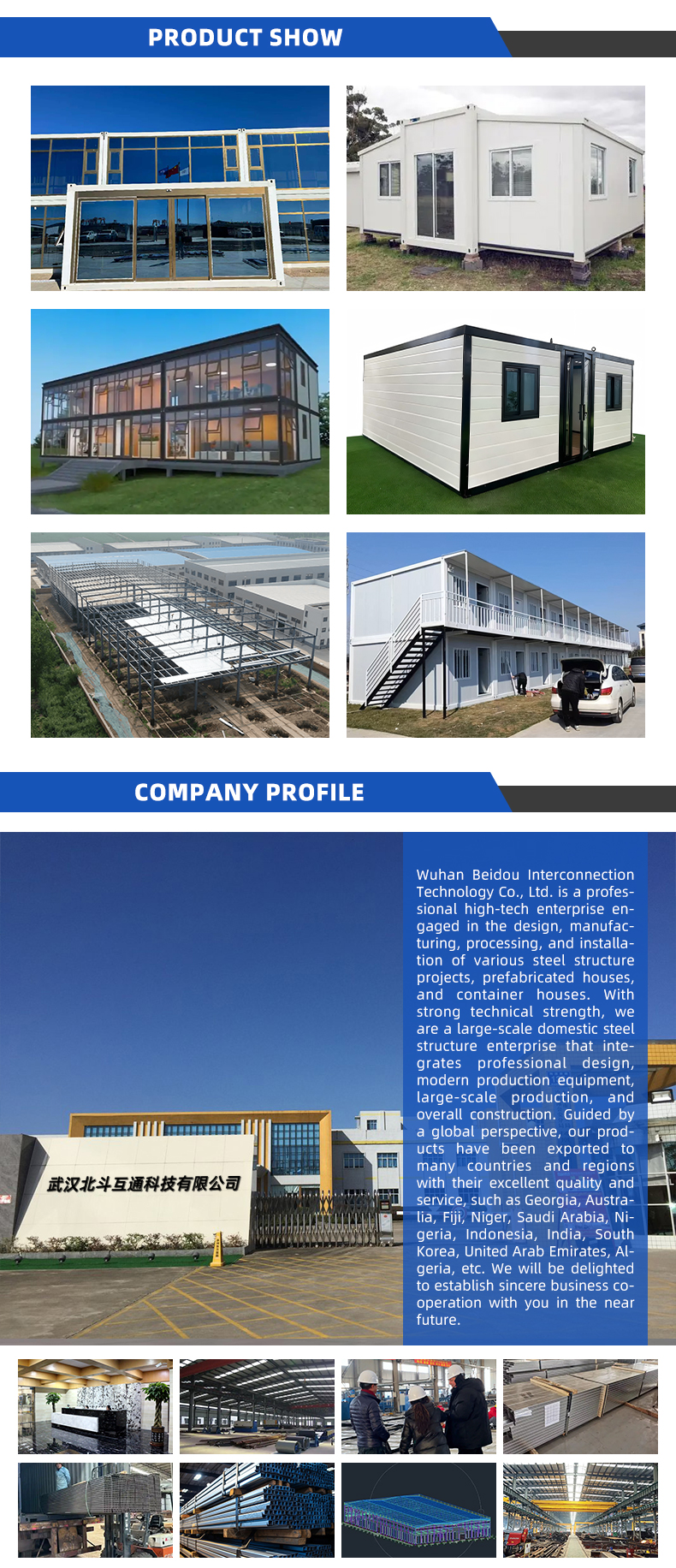 Portable cabin exterior design